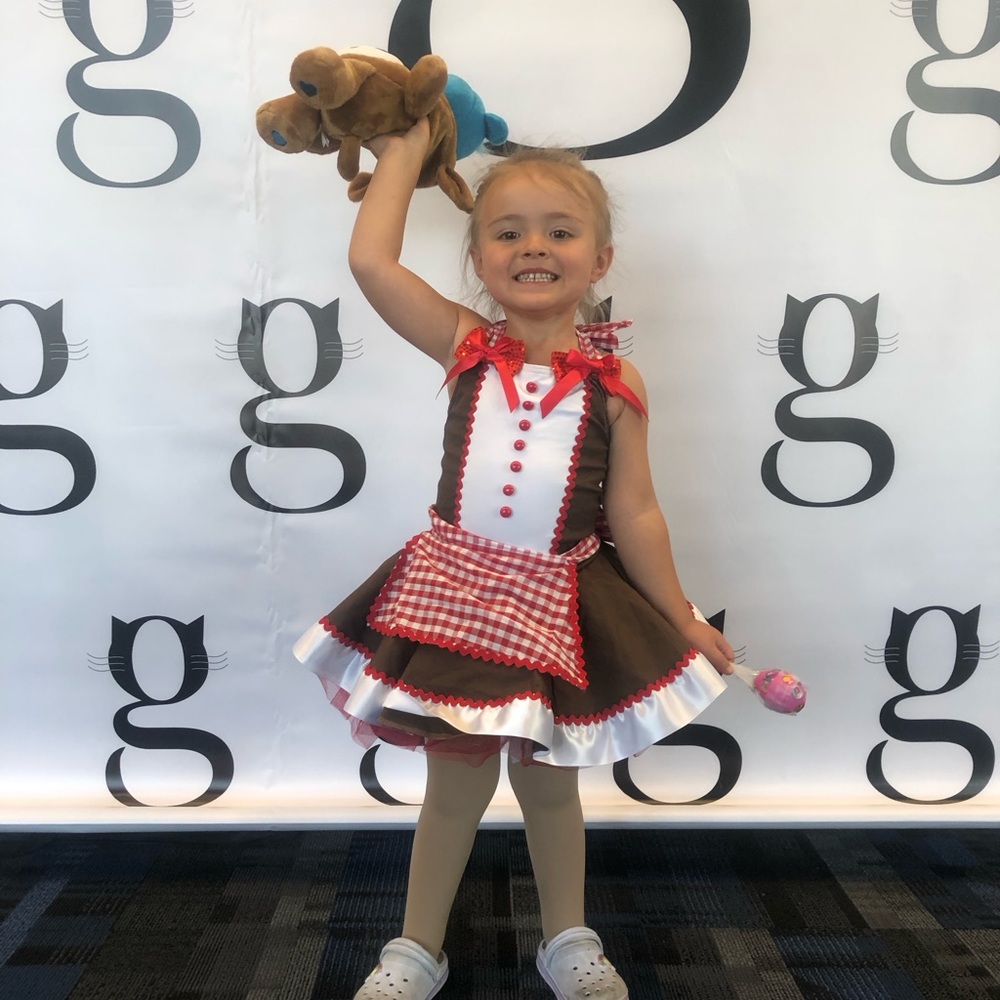 Gingerbread Ballet Dress and Hair Bow